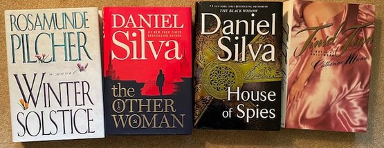 Lot/4 Hardback Books: The Other Woman, Winter Soltice, House Of Spies, Tinsel Town - A Novel Of Hollywood