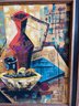 K. Oliver Mid-Century Cubist Still Life Oil On Canvas Painting - 25.5' L X 29.5' T.  As Is.