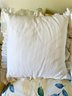 Set/3 1872 Cotton Euro Shams W/Pillow Inserts With Memory Foam Pillows - 26' Square