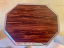 Vintage Rosewood And Pewter Decorative Tray - 17.5'L X 13.5'W X 1.20'T