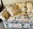 Vintage Sofa Bed - Yellow Floral Pattern With Pillows - Full Bed - Comes With Pillows