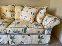 Vintage Sofa Bed - Yellow Floral Pattern With Pillows - Full Bed - Comes With Pillows
