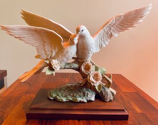 1987 Wings Of Love -Two Doves Porcelain Figurine - Maruri USA