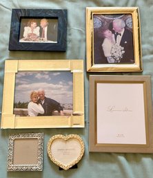 Lot/6 Various Vintage And New Picture Frames