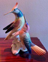 Hummingbirds Porcelain Figurine - As Is