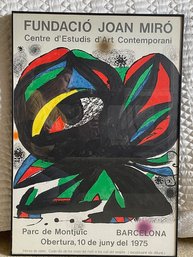 Joan Miro Vintage Poster - Barcelona 1975 - Centre D'Estudies D'Art Contemporani - 19'L X 28'T