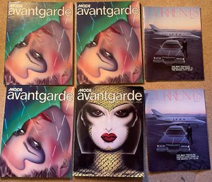Lot/4 Rare Mode Avantgarde Magazines - 1st Issue March 1979 - 3 Issues For May And June 1979