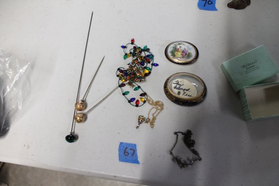 67   Misc Smalls Jewelry, Trinket Box