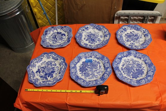 130  COLLECTION 6 SPODE DINNER PLATES