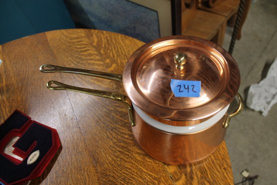 242   COPPER DOUBLE BOLIER COOKER