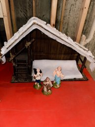 Nativity Set With Box Full Of Nativity Figures