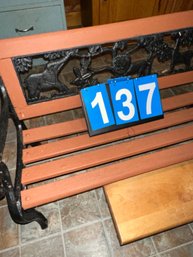 Small Bench - Measurements Pictured - Lot 137