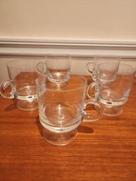 Five Glass Cups - Lot