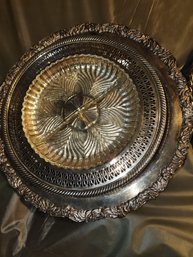 Misc Silver Plated Decorative Plates Lot