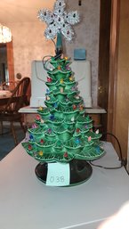 038 - Ceramic Table Top Light Up Tree