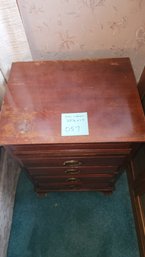 057 -Wooden Side Table W Drawer