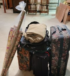 Lot Of Luggages And Duffles