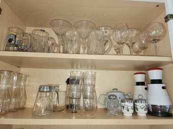 Lot Of Glass Cups And Misc Items - #53