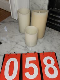 Set Of 3 Faux Candles - #058