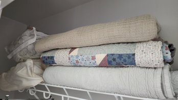 Lot Of Standard Pillows And Linens