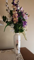 Vase W/ Faux Flower Decor