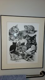 Cat Print Drawing