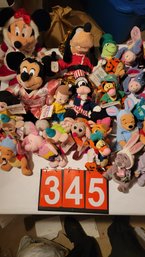 Lot Of Disney Stuffed Animals - LOT 345