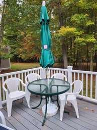 123 - PATIO SET - TABLE AND CHAIRS