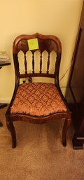 144 - VINTAGE WOODEN CARVED CHAIR