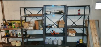 147 - FOUR SHELVING UNITS - SHELVES ONLY