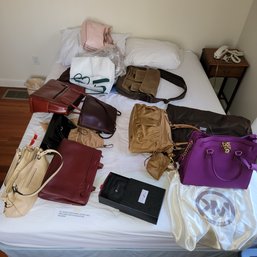 322 -  ASSORTED HAND BAGS/ PURSE LOT, MK And More