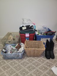 169 - LOT OF CLOTHING / SHOES AND MORE