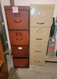205 - TWO FILE CABINETS - MEASUREMENTS ARE PICTURED