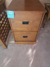 155 - WOODEN FILE CABINET