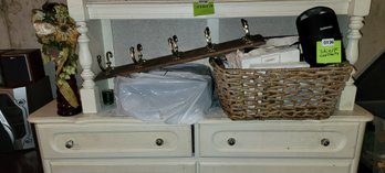 136 - BASKET AND OTHER ITEMS PICTURES - CABINET NOT INCLUDED