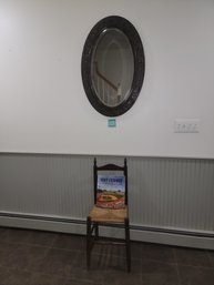 157 - CHAIR AND MIRROR