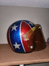 266 -  VINTAGE MOTORCYCLE HELMET