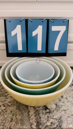Four (4) Pyrex Bowls #117