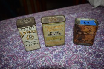 62 - Set 3 Vintage Tins