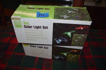 219  2 New Boxes Solar Lights