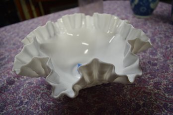 67  Milk Glass Pretty Dish