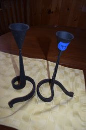 95 Pair Hand Made Wrought Iron Candle Sticks