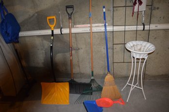 88  Assorted Lawn Tools/ Broom