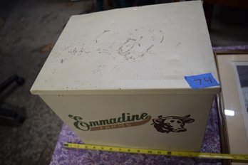 74  Old Milk Storage Box Metal