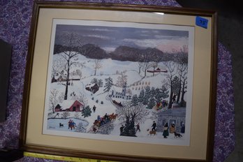 75  Grandma Moses Art Framed Print