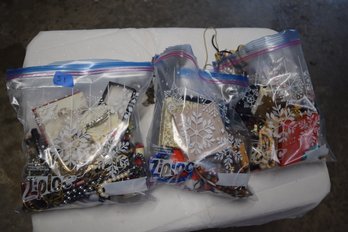 51   Bags Of Costume Jewelry  #3 Bags