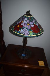 34  Lead Glass Bronze Lamp