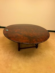 344 - WOODEN ROUND TABLE