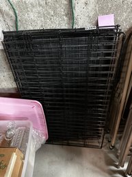 366 - LARGE FOLDING DOG CRATE