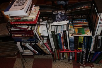 198  BOOK LOT WITH SHELVING
